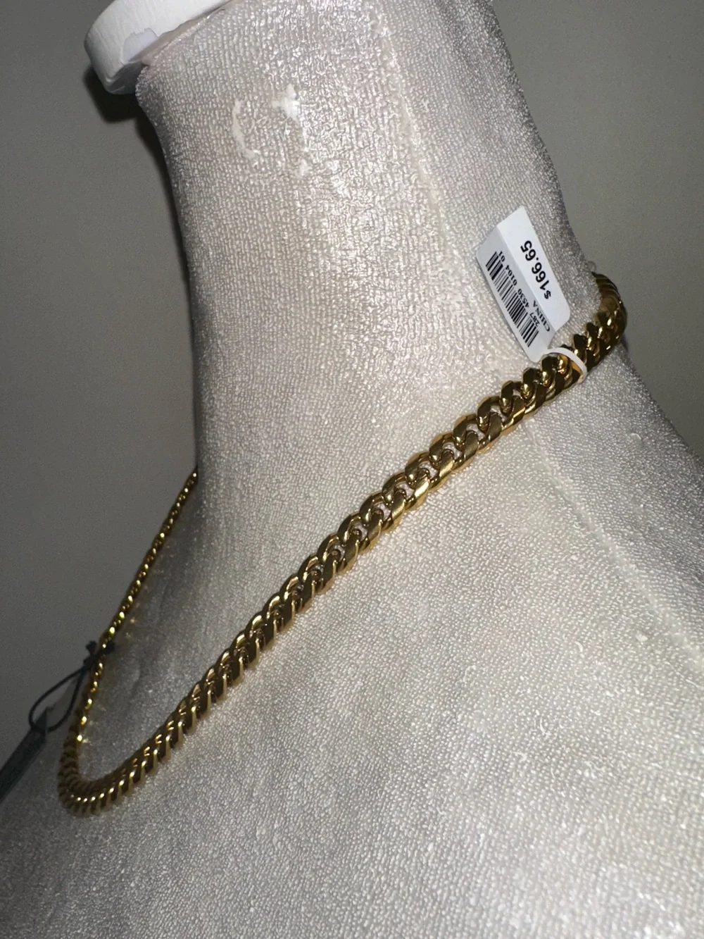 NWT Shaq Stainless Steel Gold Tone Chain